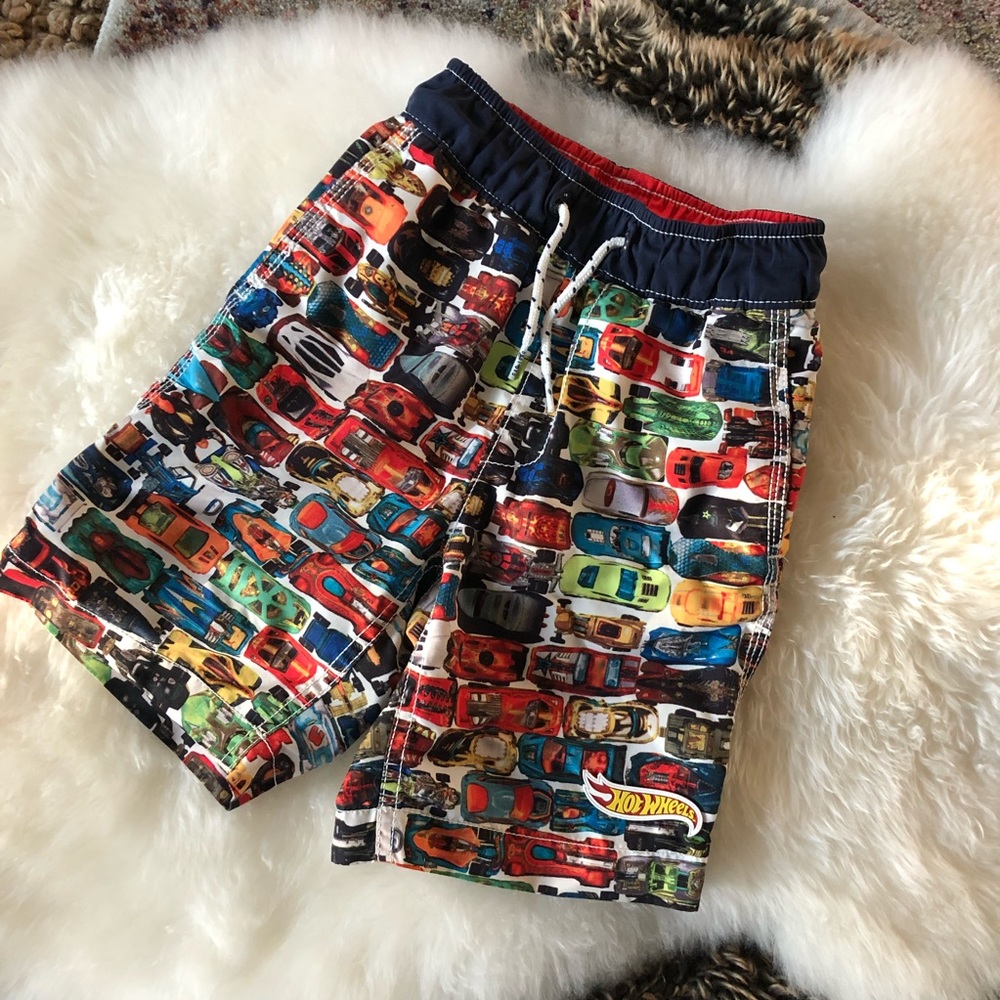 Gap hot wheels swim trunks